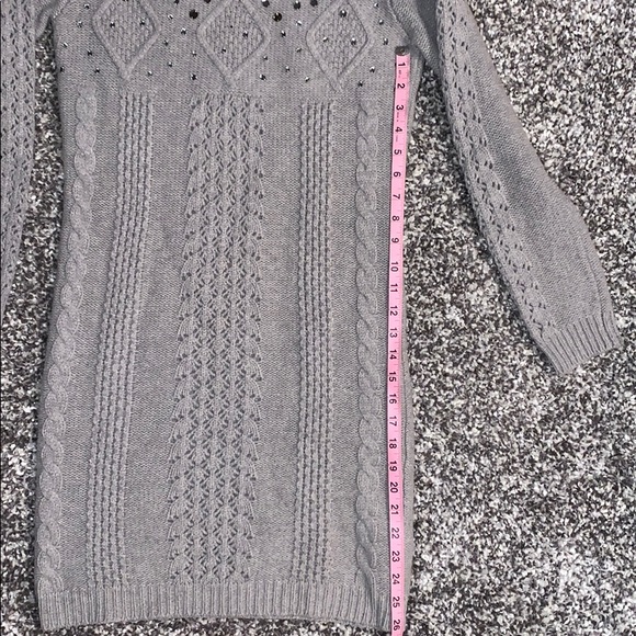 sweater dress with Shiny beads - Picture 4 of 6